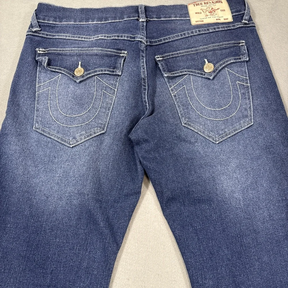 JEANS RELAXED STRAIGHT True Religion MENS 32X33 Ricky Flap SN Pocket